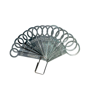 Calibrador Argollas para UVA, 15 argollas 15 a 28mm incluye 17,5 metálico