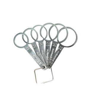 Calibrador Argollas para Cerezas, metálico 6pcs  22 a 32mm