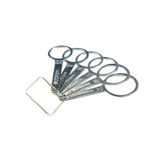 Calibrador Argollas para Cerezas, metálico 6pcs  22 a 32mm