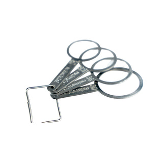 Calibrador Argollas para Ciruelas, metálico 4pcs 30 a 39mm