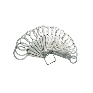 Calibrador Argollas para UVA, 19 argollas 15 a 32mm incluye 17,5 metalico