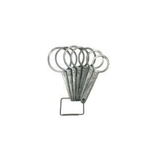 Calibrador Argolla para Cerezas, metálico 7 argollas  22 a 34mm