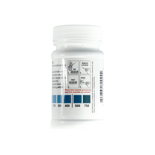 Medidor de Cloro Libre 0-750ppm, 50 Tiras reactivas