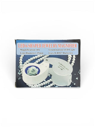 Lupa 40X-25mm con luz led